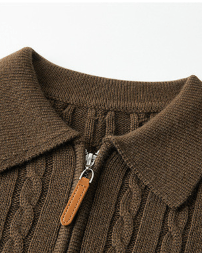 CAVALIER TAILORED WOOL ZIP