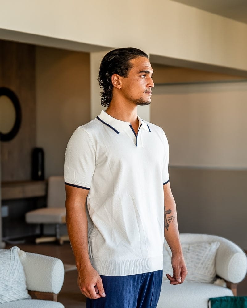 CIVIL NAVY KNIT POLO