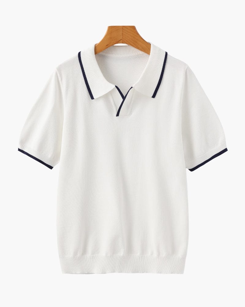 CIVIL NAVY KNIT POLO