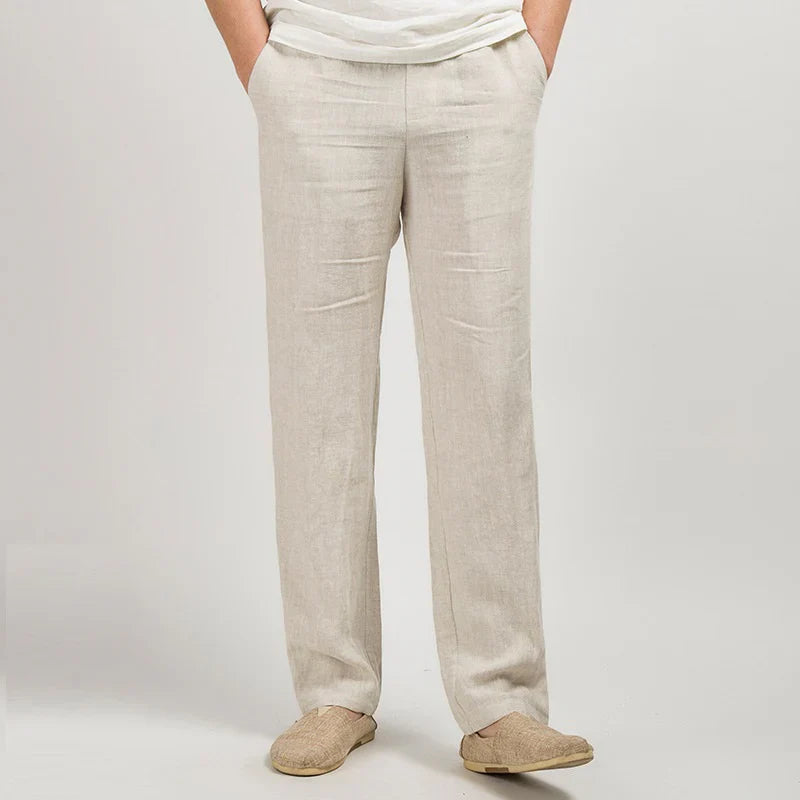 LUDOVISI PURE LINEN TROUSERS