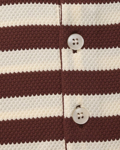 SALERNO STRIPED KNIT POLO
