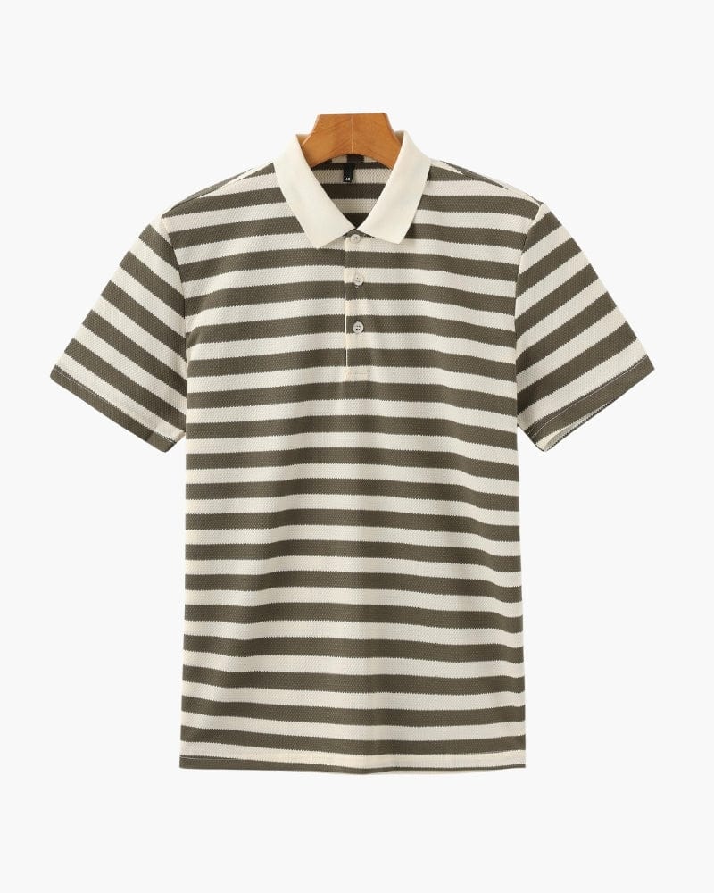 SALERNO STRIPED KNIT POLO