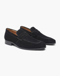 HAVNDAL HANDSEWN CALF SUEDE LOAFERS