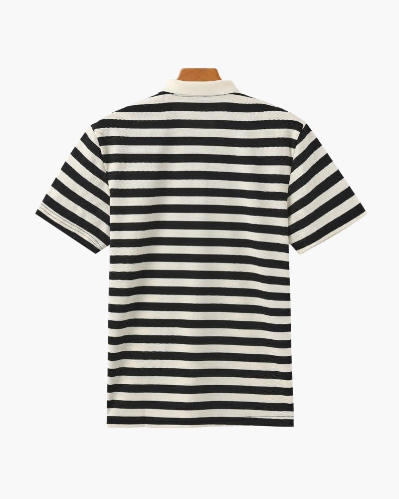 SALERNO STRIPED KNIT POLO