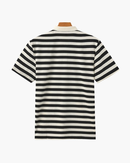 SALERNO STRIPED KNIT POLO