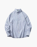 ALIZÉ STRIPED OVERSHIRT COTTON BLEND