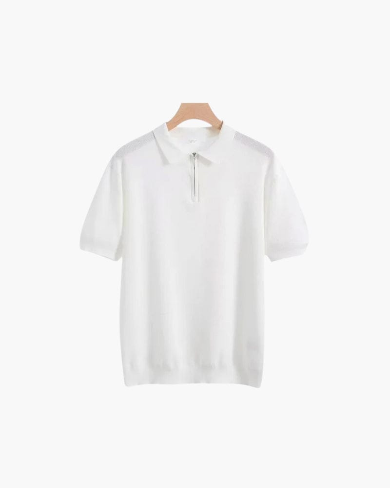 TAORMINA MESH COTTON HALF ZIP