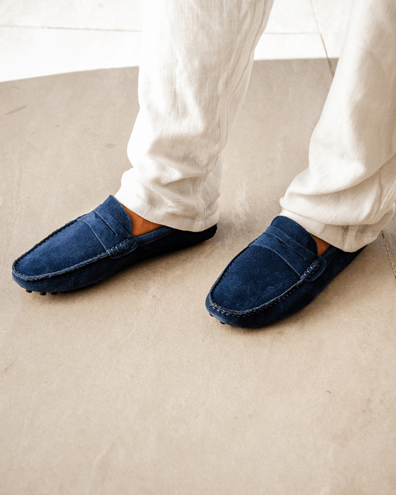 SKAGEN HANDSEWN CALF SUEDE LOAFERS