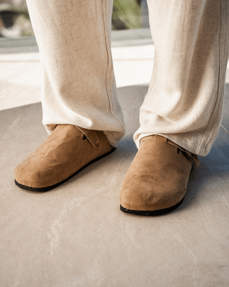 OLD HARBOUR HANDSEWN SUEDE CLOGS