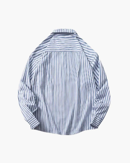CAMISOLA ÀS RISCAS ALIZÉ EM MISTURA DE ALGODÃO