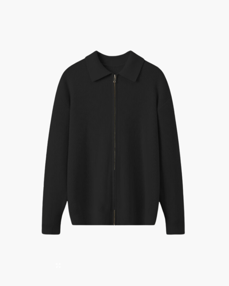 VALENCIA STRUCTURED WOOL ZIP