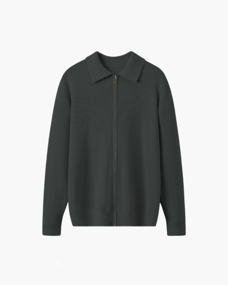 VALENCIA STRUCTURED WOOL ZIP