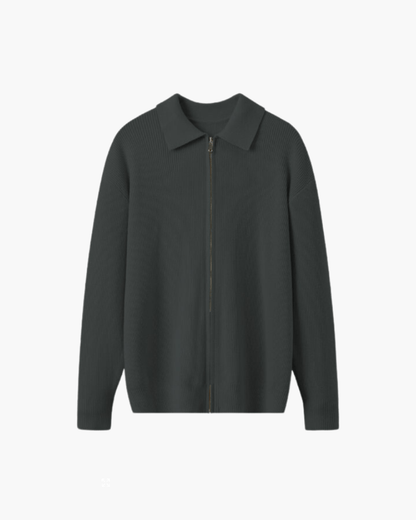 VALENCIA STRUCTURED WOOL ZIP
