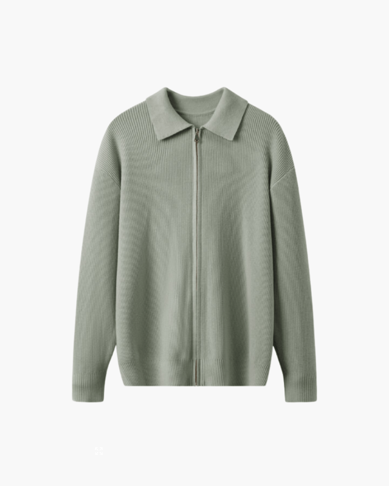 VALENCIA STRUCTURED WOOL ZIP