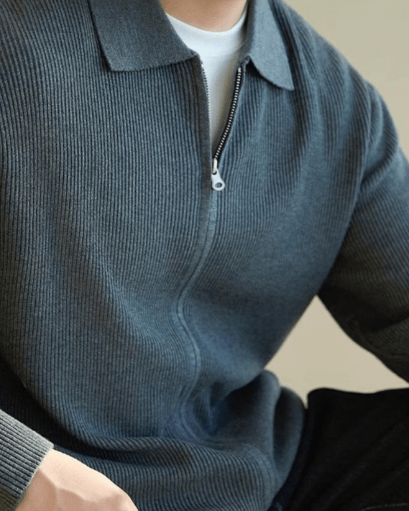 VALENCIA STRUCTURED WOOL ZIP