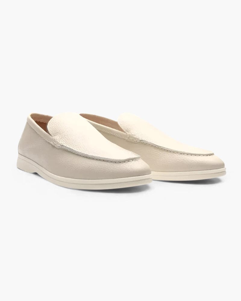 MØLLEBRO LEATHER STITCHED LOAFERS