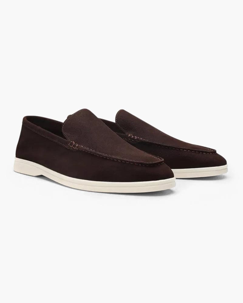 MØLLEBRO LEATHER STITCHED LOAFERS