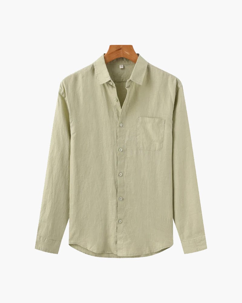 SERENE COASTAL TEXTURE LINEN SHIRT