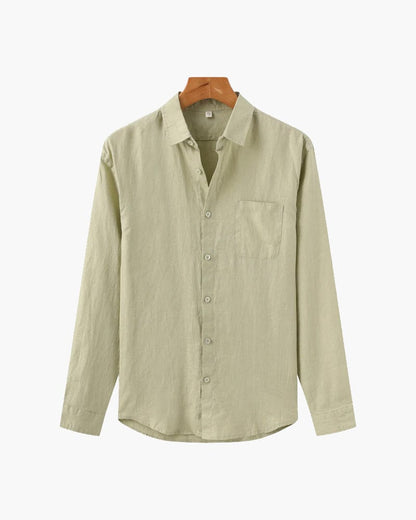 CAMISA DE LINHO DE TEXTURA COSTEIRA SERENA