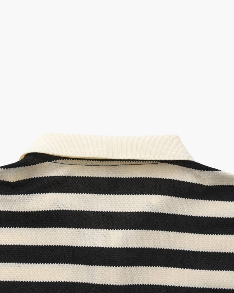 SALERNO STRIPED KNIT POLO