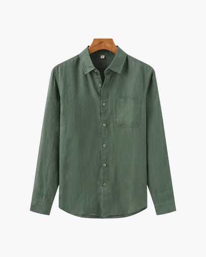 CAMISA DE LINHO DE TEXTURA COSTEIRA SERENA