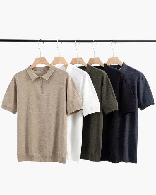 TAORMINA MESH COTTON HALF ZIP