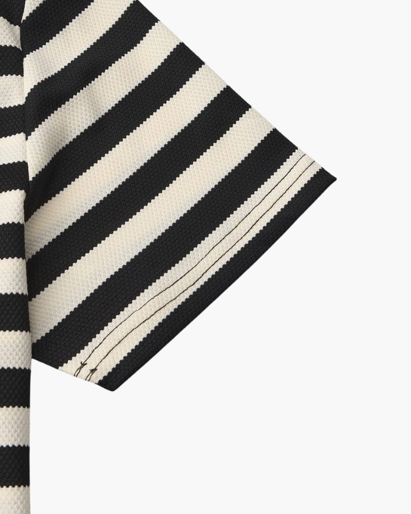 SALERNO STRIPED KNIT POLO