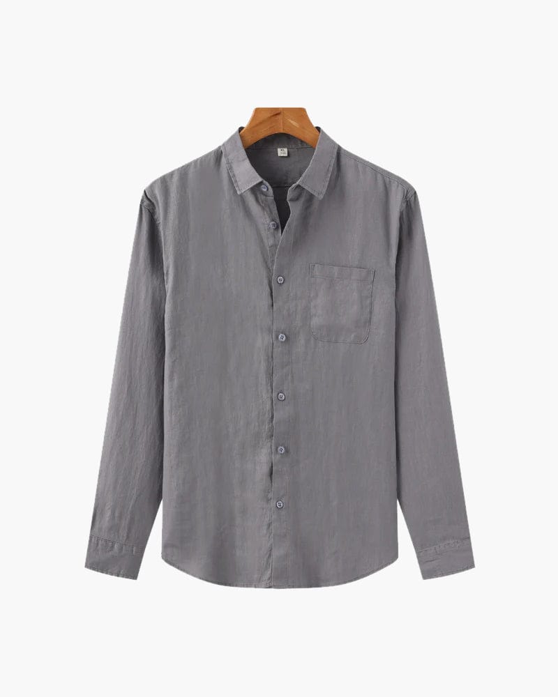 SERENE COASTAL TEXTURE LINEN SHIRT
