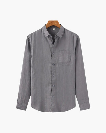 CAMISA DE LINHO DE TEXTURA COSTEIRA SERENA