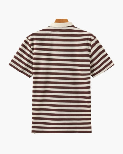 SALERNO STRIPED KNIT POLO