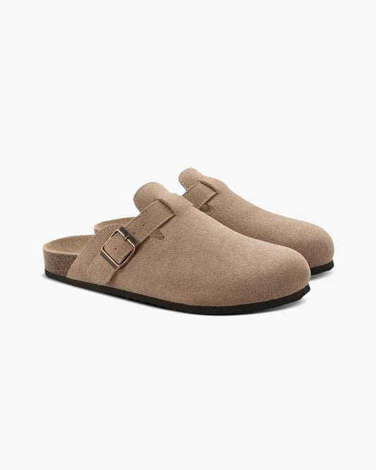 OLD HARBOUR HANDSEWN SUEDE CLOGS