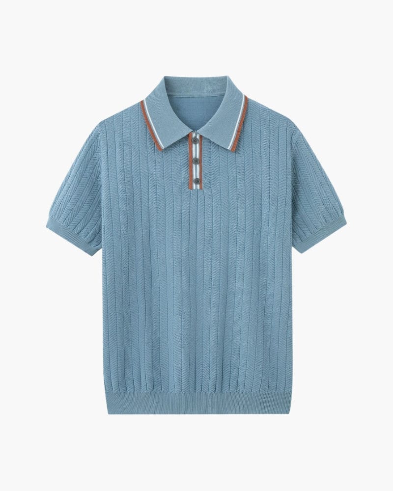 SERENE HERRINGBONE POLO
