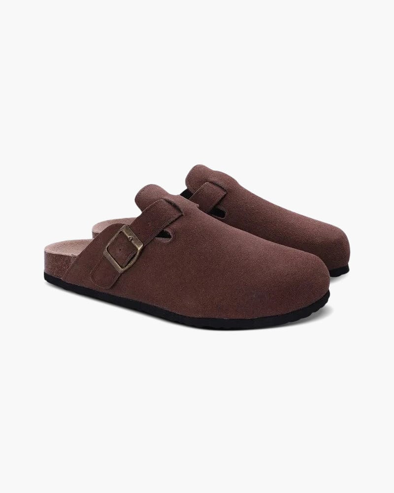 OLD HARBOUR HANDSEWN SUEDE CLOGS