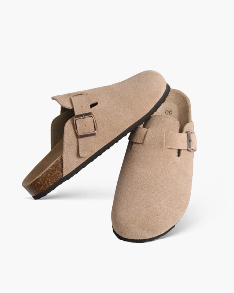 OLD HARBOUR HANDSEWN SUEDE CLOGS