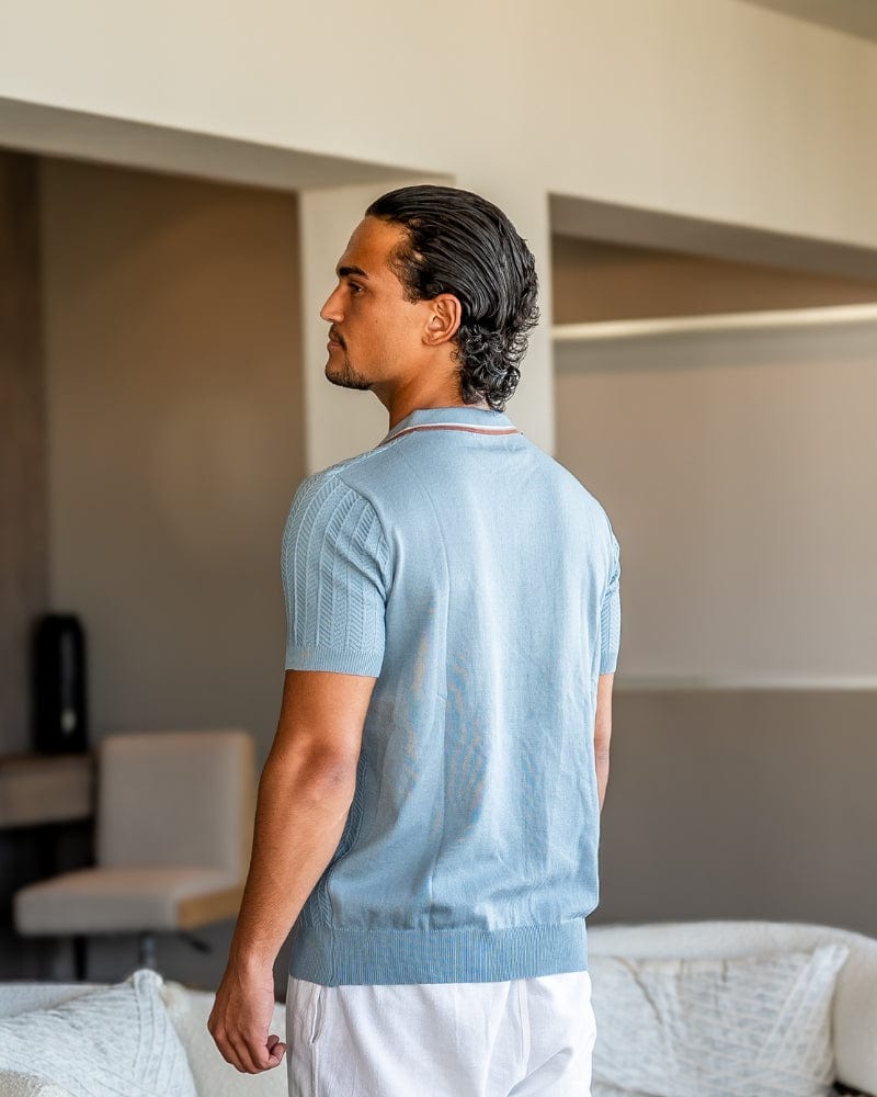 SERENE HERRINGBONE POLO