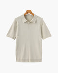 VILLASIMIUS RIB OPEN-COLLAR POLO