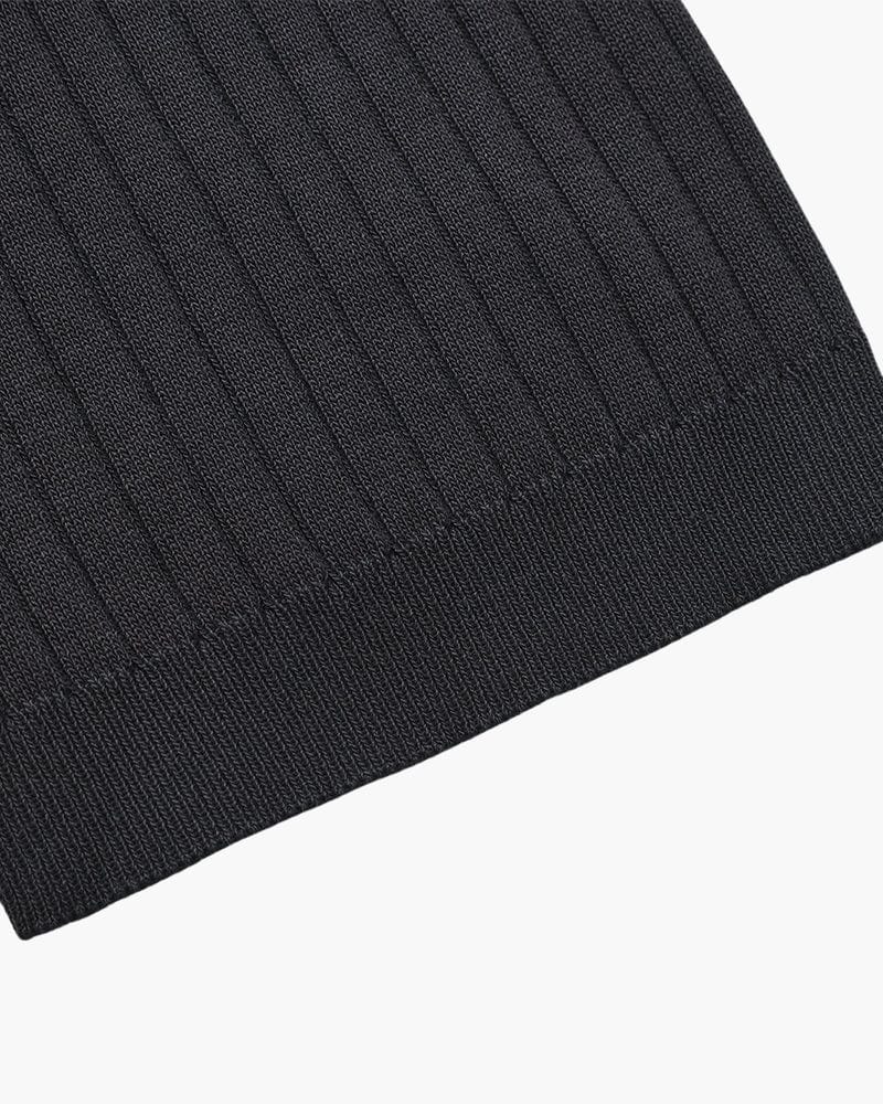 VILLASIMIUS RIB OPEN-COLLAR POLO