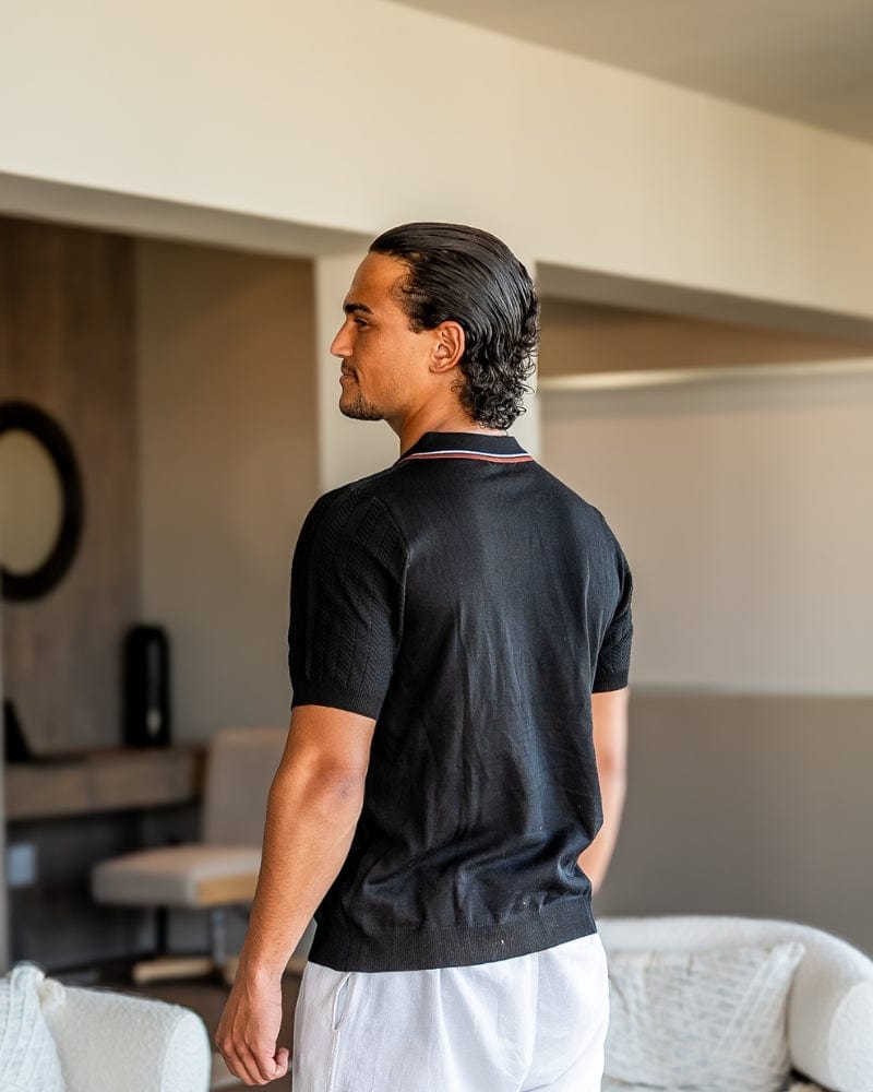 SERENE HERRINGBONE POLO