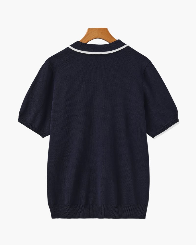 CIVIL NAVY KNIT POLO