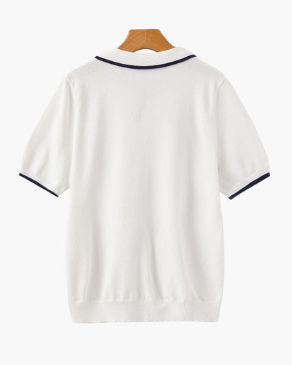 CIVIL NAVY KNIT POLO