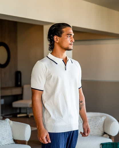 CIVIL NAVY KNIT POLO