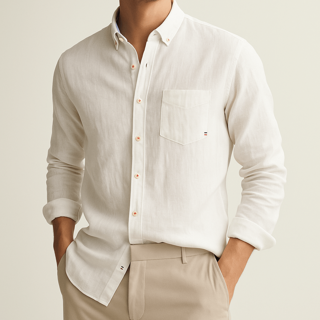 SAINTLY COASTAL LINEN SHIRT