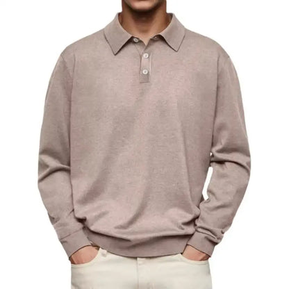CASUAL LONG SLEEVE POLO SHIRT