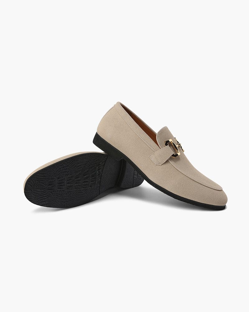 BAYVAULT CALF SUEDE CITY LOAFERS